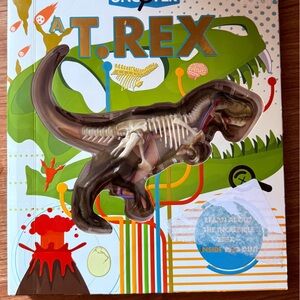 Dinosaur Anatomy Learning Book with T-Rex Model